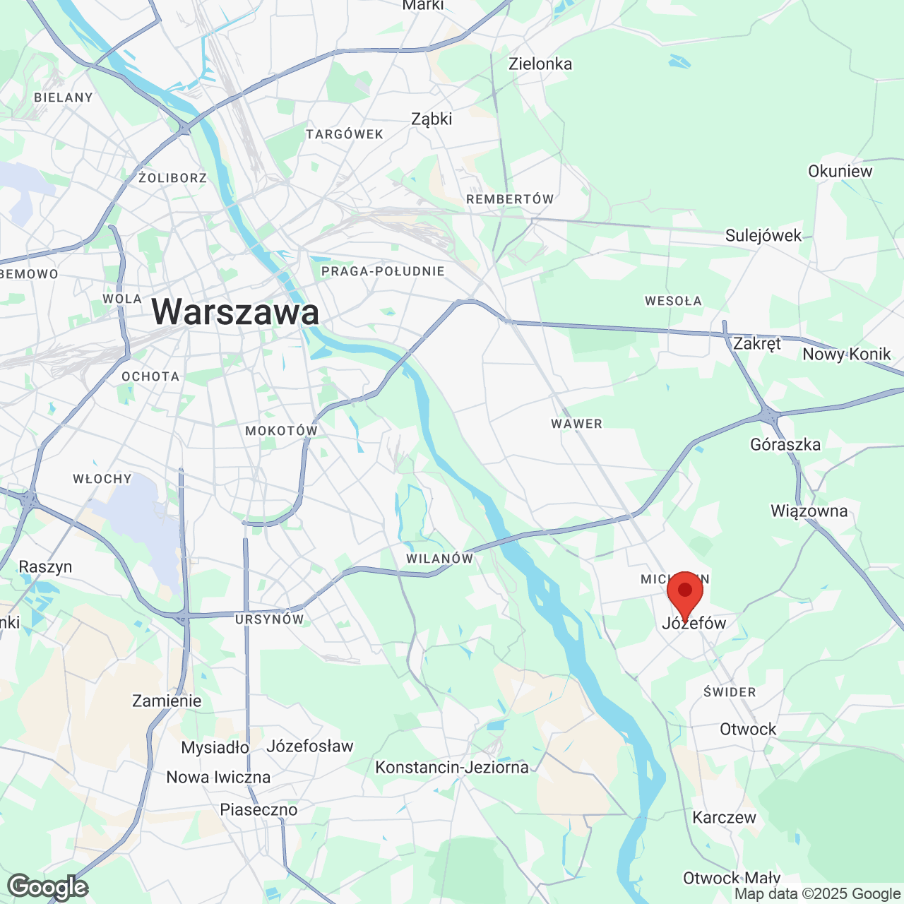 Mapa lokaliacji Józefów Park Apartamenty