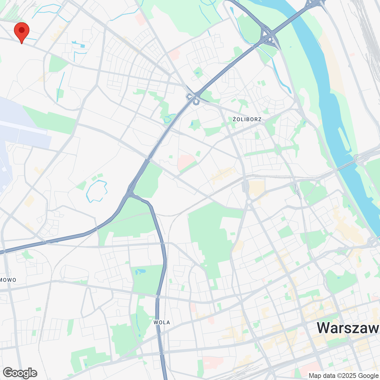 Mapa lokaliacji Moje Bielany