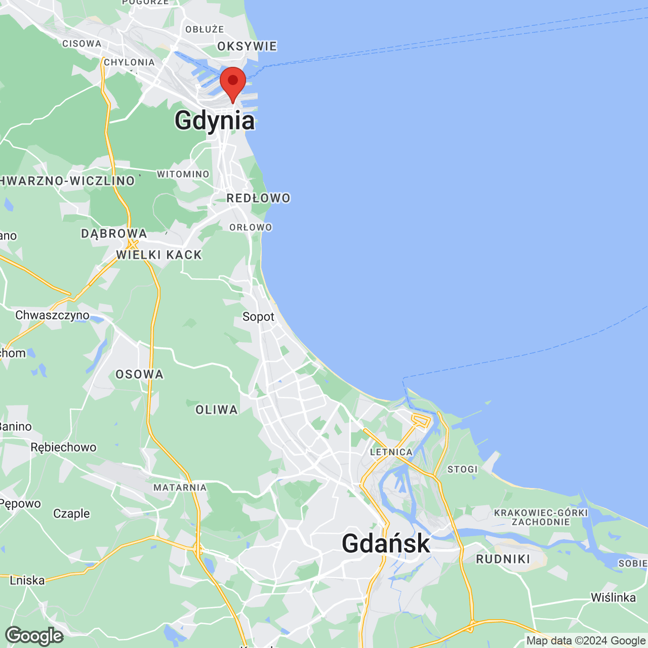 Mapa lokaliacji Portova