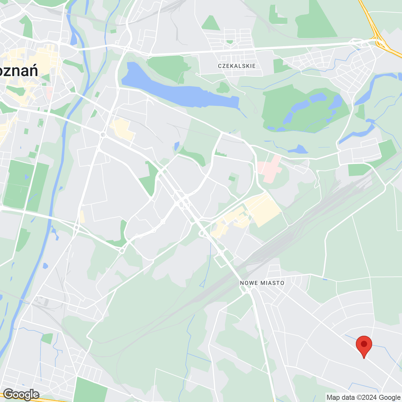 Mapa lokaliacji Gowarzewo ul. Borówkowa