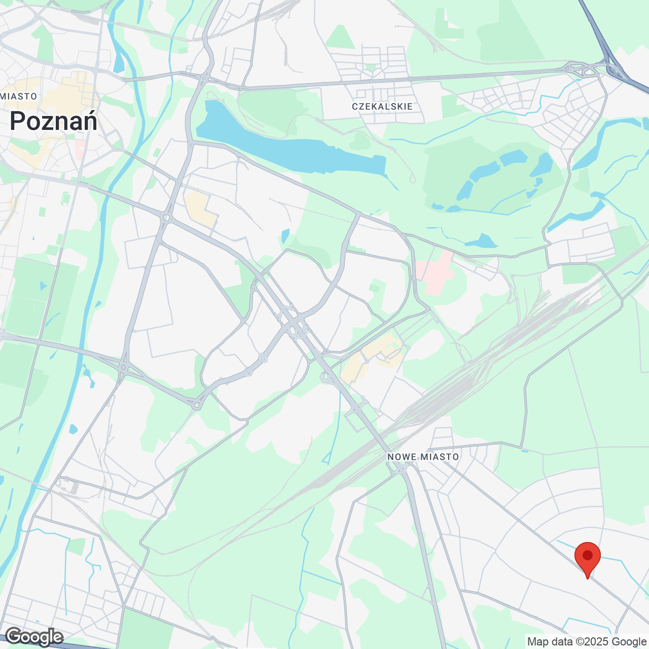 Mapa lokaliacji Gowarzewo ul. Borówkowa