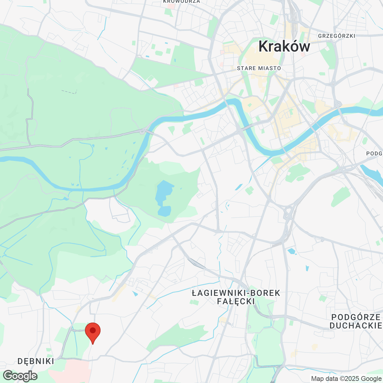 Mapa lokaliacji Zakrzowiecka