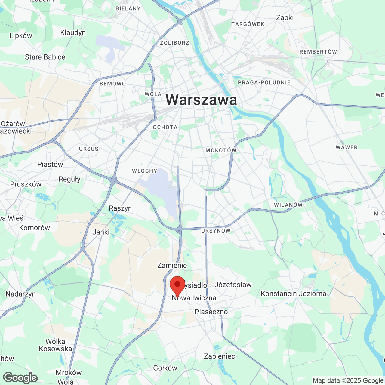 Mapa lokaliacji Slow Wilanów