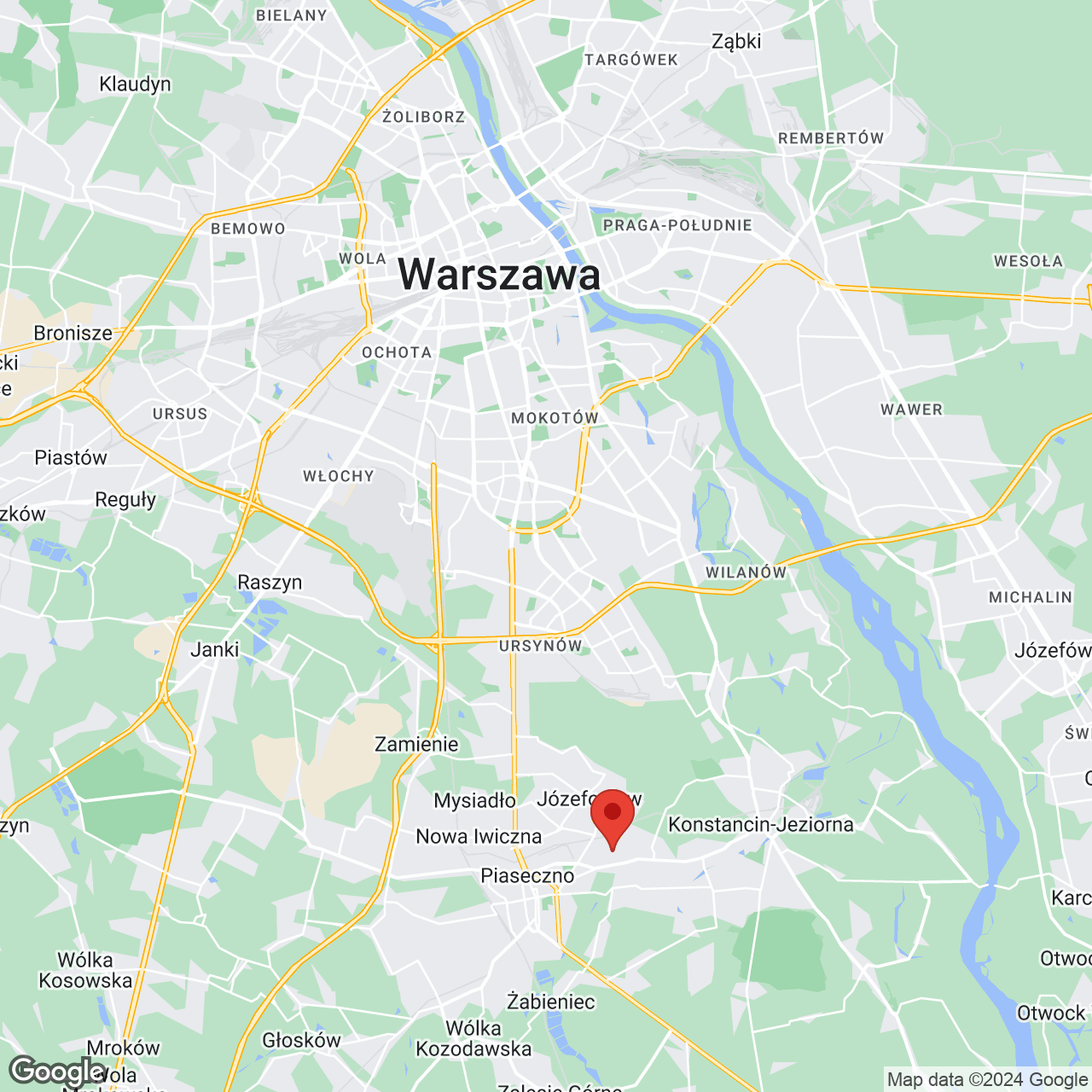 Mapa lokaliacji Cicha Łąka IV