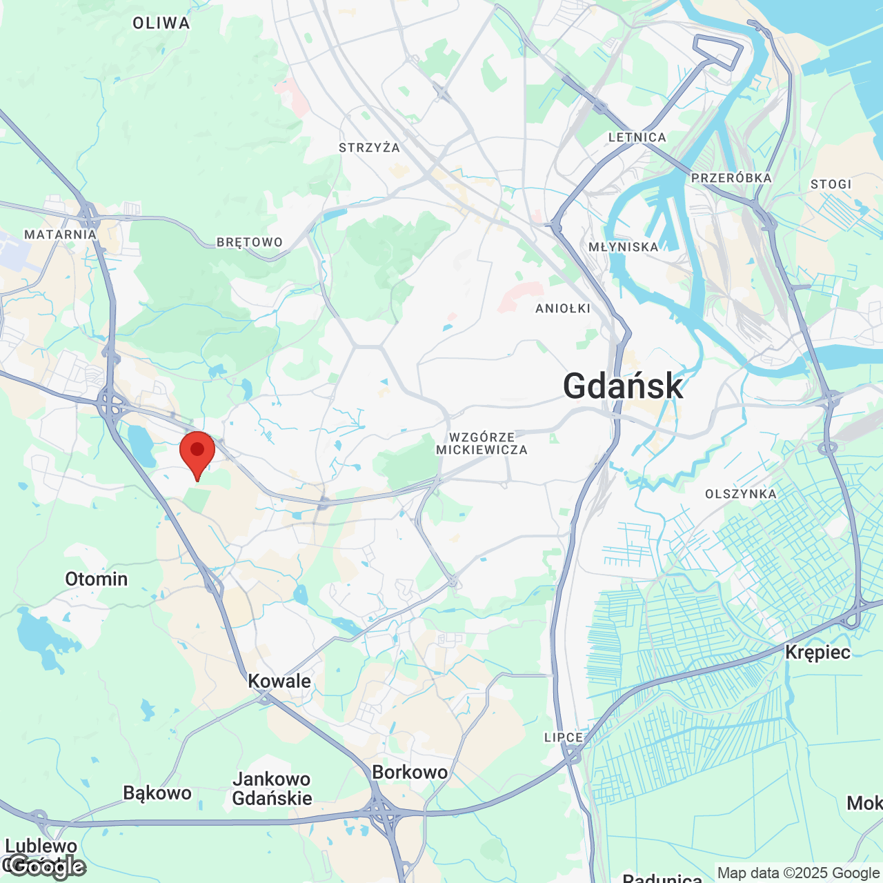 Mapa lokaliacji Villa Park Gdańsk Domy