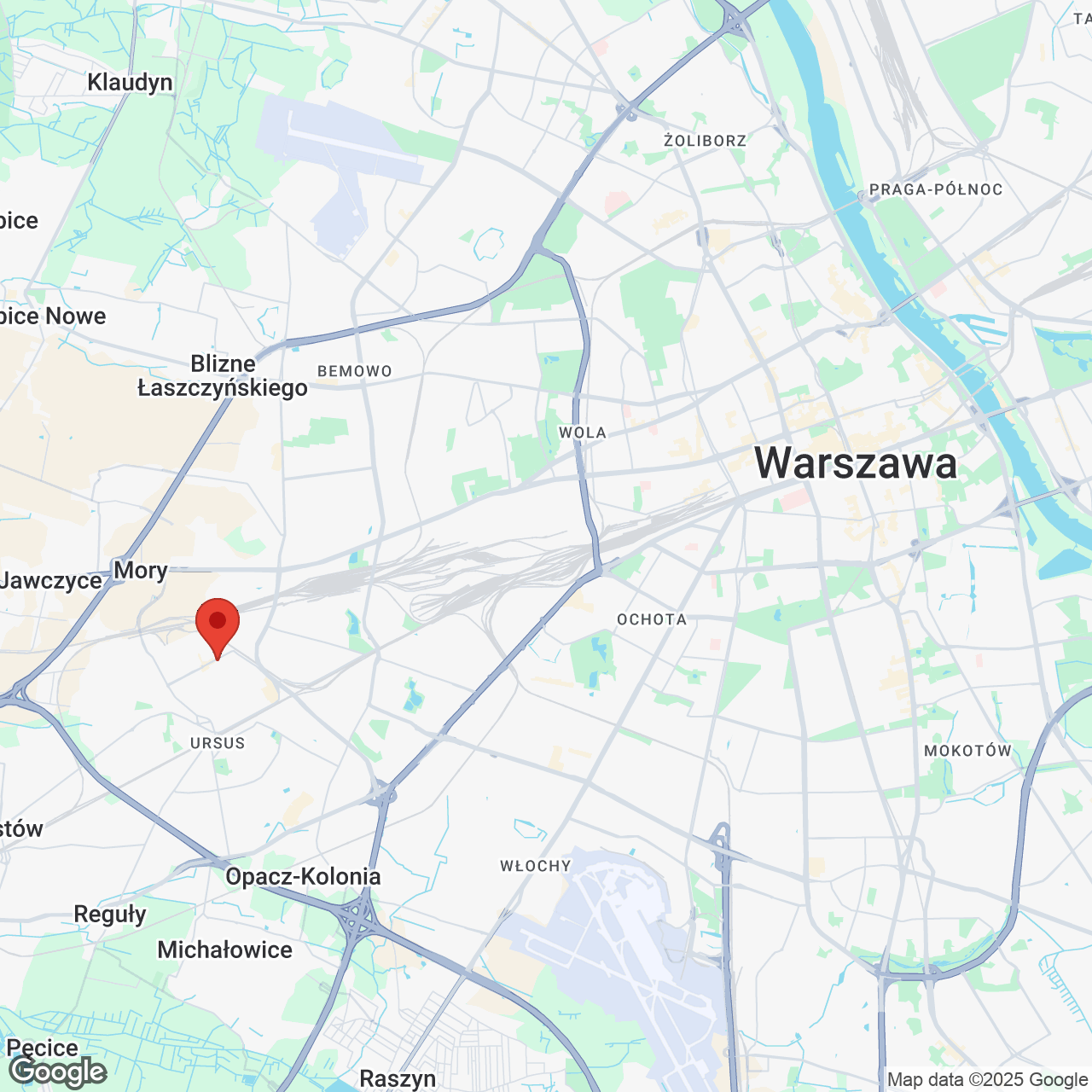 Mapa lokaliacji Ursus Factory