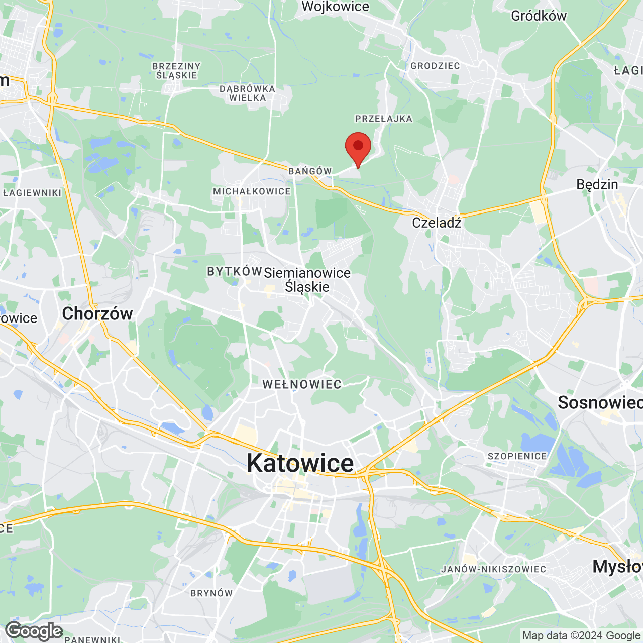 Mapa lokaliacji Nowy Bańgów