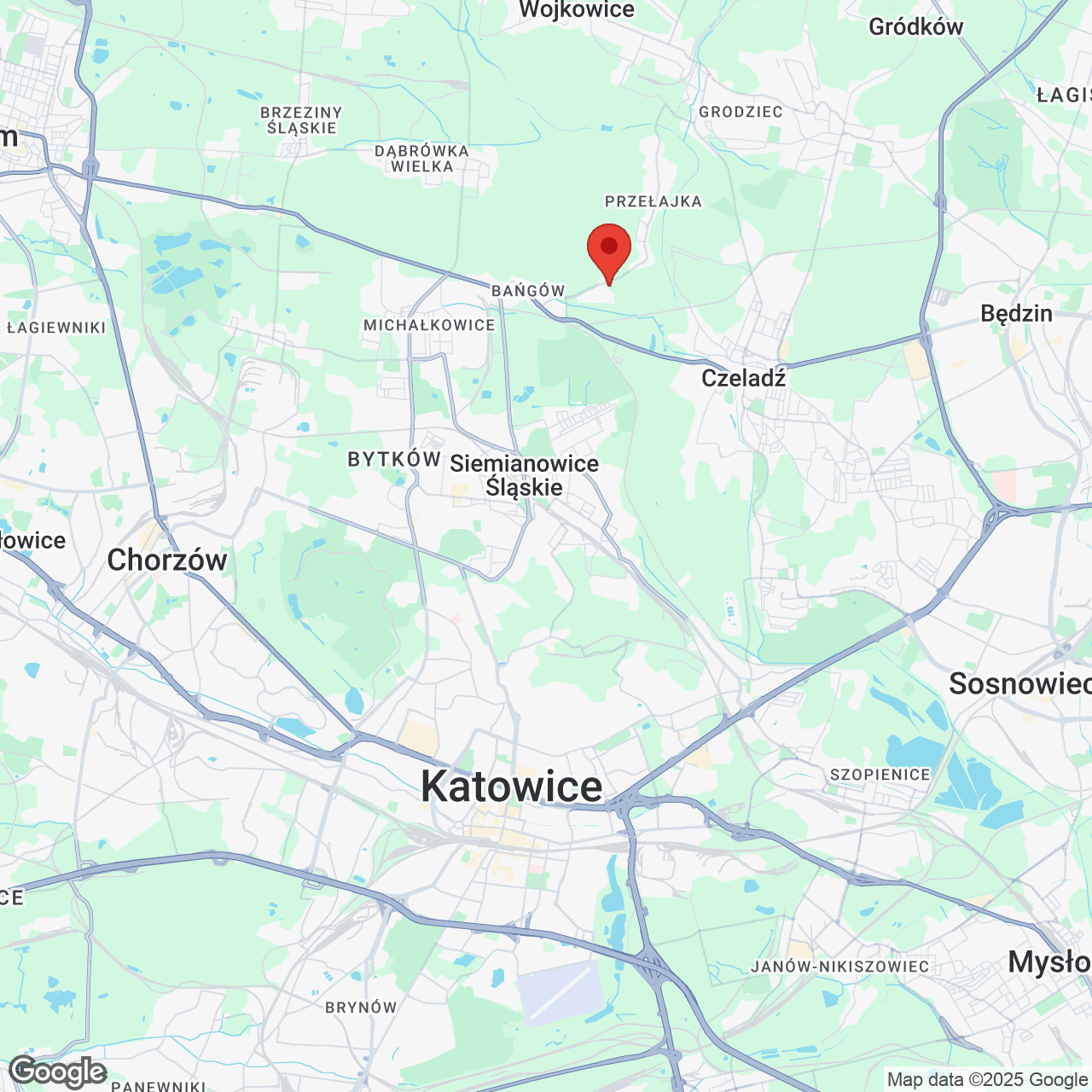 Mapa lokaliacji Nowy Bańgów