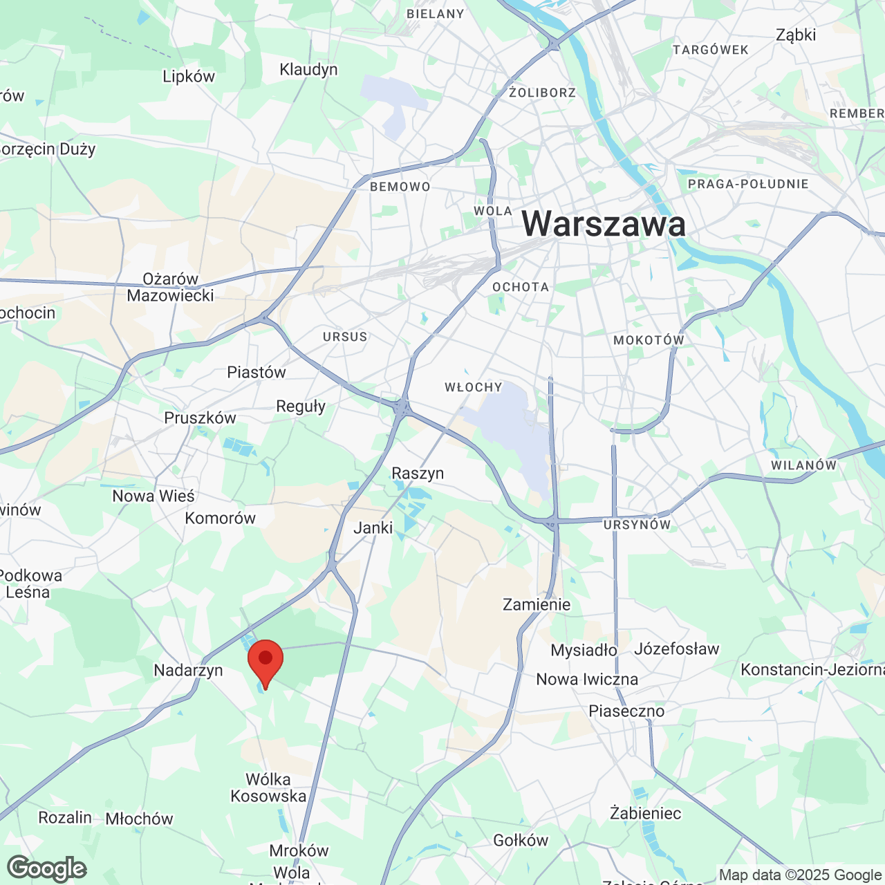 Mapa lokaliacji Walendów Park