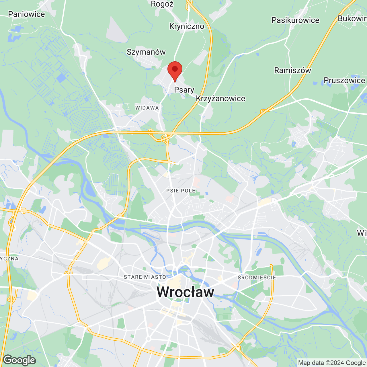 Mapa lokaliacji Move-in Rybnicka 55
